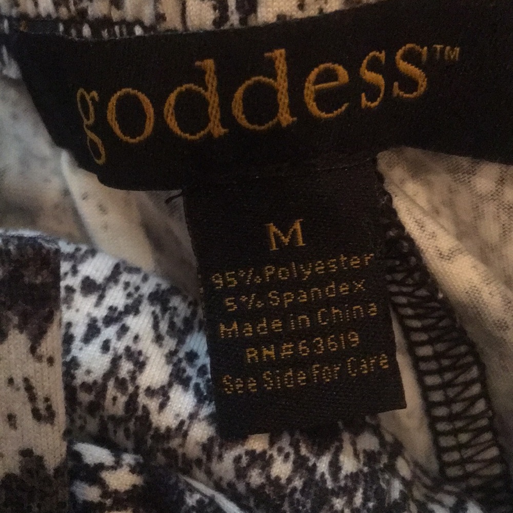Goddess snakeskin jet black combo pants - Picture 7 of 13